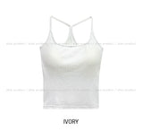 [U-BASIC] Comi Ribbed Y Sleeveless (+with cup)