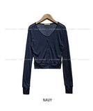 Summer Snap Button See-through Crop Cardigan
