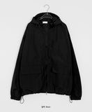 [unisex] Selmyu Hood Pocket String Over Wind Jumper