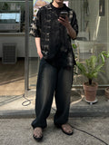 Tie-Dye Linen Half Shirt