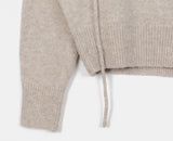 Hoyan Ribbon Halter Bolero Square Neck Knit