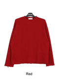 Rattie Damage Ribbed Knit Long Sleeve