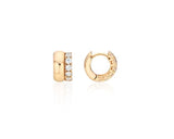 Champagne Full Moon Silver Duo Shine Earrings S