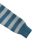 HAIRY STRIPE HOOD ZIP-UP