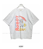 Light Robot Printing Short Sleeve T-shirt