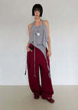 (2-way) WRAP HALTER SLEEVELESS