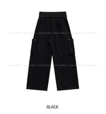 Cord Strap Folding Cargo Training Pants