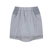 Layered Mesh Nylon Midi Skirt