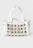 oversize studded shoulder bag