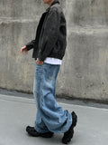 Vintage Crack Suede Jacket