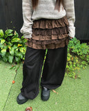 [MADE] Noma Lace Frill Banding Tiered Mini Skirt