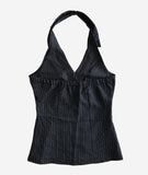Pinstriped Halter Shirt