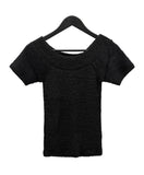 Tsumu Fur Knit Off-Shoulder