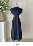 Zeroti Collar Shirt Cap Sleeveless One Piece