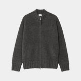 Mong Boucle Knitted Zip Up