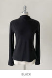 [Planning/Basic] Meria Brushed Span Half-Turtleneck T-Shirt
