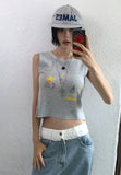 KITSCH PRINT KNIT SLEEVELESS