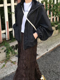 SUEDE WRINKLE LONG SK