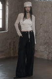 [mnem] Woodgrain Bolero Cardigan