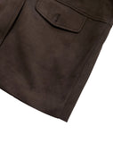 POCKET SUEDE HALF COAT