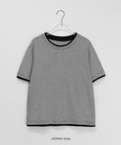 [BAONHAUS] Yanka Layered Color Matching Short Sleeve Tee