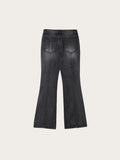 (W) Slit Flare Denim