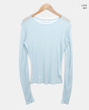 Tenon Tencel layered long-sleeved T-shirt