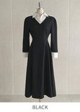 Mush Tweed Shirt Layered Puff Strap One Piece