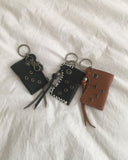 Kuhing Eyelet Stitch Leather Carabiner