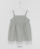 Mintel Summer Check Layered Sleeveless Blouse