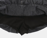 Jubi Pumpkin Balloon Mini Denim Skirt