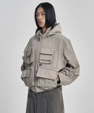 Cargo Nylon Short Jacket