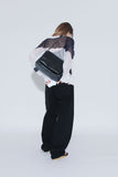 leather chain square bag