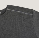 Feria Ribbed Diagonal Zipper Knit
