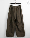 [UNISEX] Twirl balloon two-way pintuck cotton long jogger wide pants