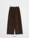 [BAONHAUS] Codend Fleece Brushed Banding Balloon Wide Pants