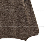 [wool40%] Poly mohair balloon off-shoulder knit