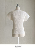 Aluah Half Neck Pleated T-Blouse