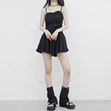 pesh string bolero + shirring sleeveless + shorts set