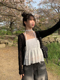 Tansy Summer Round Neck Long Sleeve Cardigan