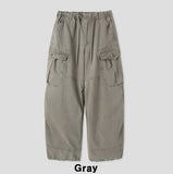 Solin Stonewashed Diagonal Cargo Pants
