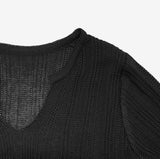Elpini  V See-Through Knitwear