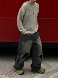 Vintage Destroyed Sand Denim