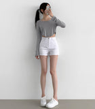 Loose Fit Cropped Basic T-Shirt