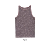 FLOWER APPLIQUE SLEEVELESS