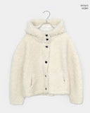Elu Fluffy Button Jacket