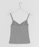 Highla Punching Basic V-Neck Shirring Sleeveless