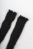 Shirring leg warmers