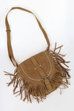 hippie suede tassel bag