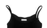 Cons Ribbon Lace Square Neck Strap Sleeveless